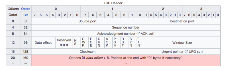 TCP协议头